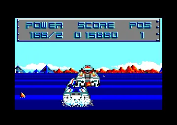 Off Shore Warrior (UK) (128K) (1989) (Trainer) screen shot game playing